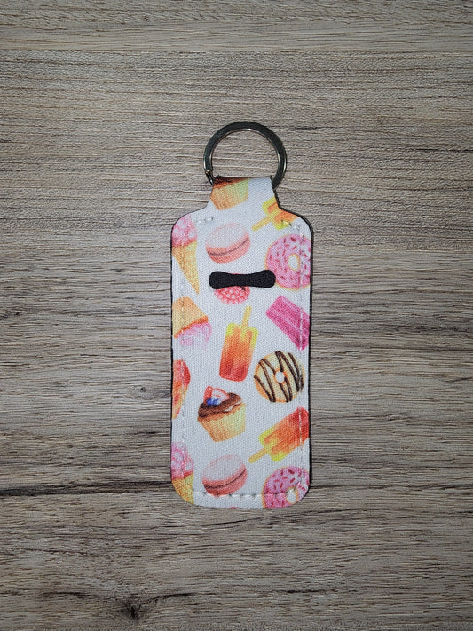 Sweet Treats Chapstick Holder Keychain