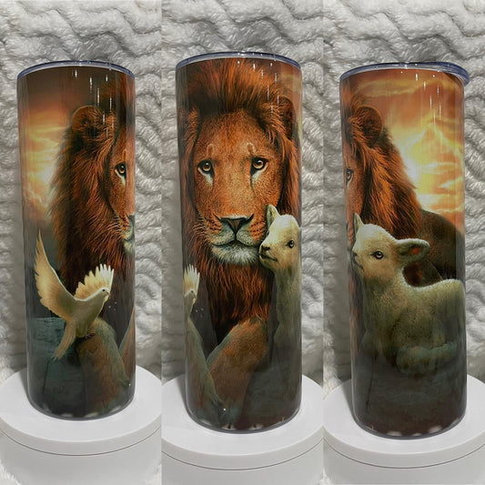 Lion and Lamb 20oz Tumbler